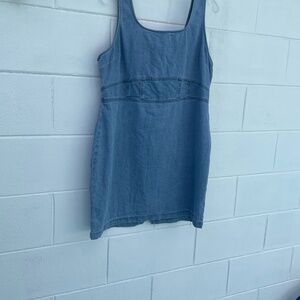 Denim mini dress